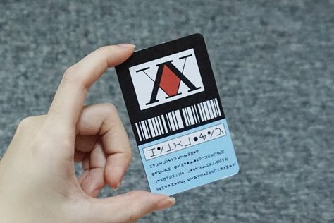 Hunter X Hunter License Card, Hunter License Card, Hunter X Hunter License, Hunter License, Alluka Zoldyck, Hunter Fans, Getting To Know Someone, Anime Merchandise, Character Aesthetic