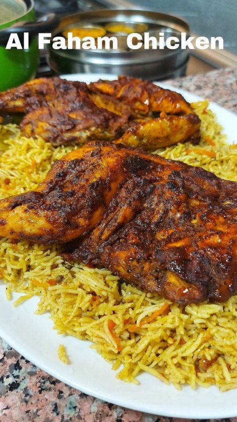 Al Faham Chicken, Kashmiri Chilli, Black Cardamom, Chicken Grilled, Dried Lemon, Healthy Homemade Recipes, Meal Recipes, Green Chilli, Spice Recipes