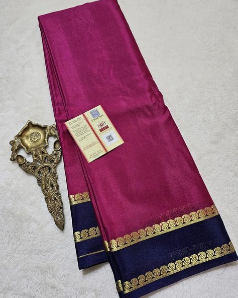 Pure crepe Mysore silk sarees Price 6400+shipping Silk Mark Certified💕 Pure Mysore Silk Saree, Saree With Price, Mysore Silk Sarees, Mysore Silk Saree, Mysore Silk, Mysore, Model Dress, Silk Saree, Silk Sarees