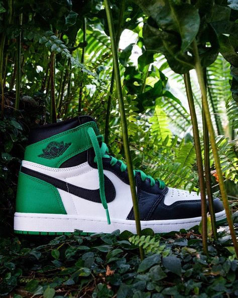 Jordan 1 Outfit Men Fashion, Lucky Green Outfit, Air Jordan 1 Outfit Men, Jordan 1 Mid Pine Green, Lucky Green Jordan 1, Jordan 1 Outfit Men, Jordan Shoes For Women, Nike Air Force 1 Outfit, Turbo Green