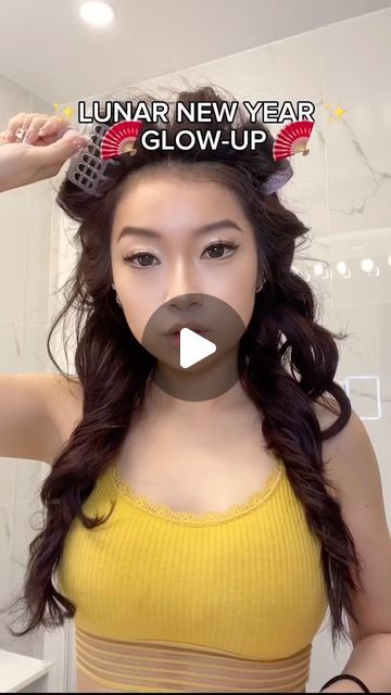 Chinese New Year Makeup, Doing My Own Hair, Japanese Glasses, New Year Makeup, Brown Contacts, Chinese Qipao, Chinese Traditional Dress, Tailored Dress, Asian Makeup