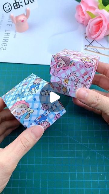 Minimalistic Candles, Paper Box Tutorial, Origami Box With Lid, Bucket Crafts, Ornaments Simple, Origami Box Tutorial, Diy Box Crafts, Origami Gift Box, Paper Box Diy