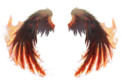 Fire Angel Wings, Phoenix Wings Art, Fire Wings Drawing, Fire Wings Angels, Phoenix Wings Drawing, Fire Wings Tattoo, Wings On Fire Tattoo, Phoenix Wings Tattoo, On Fire Tattoo