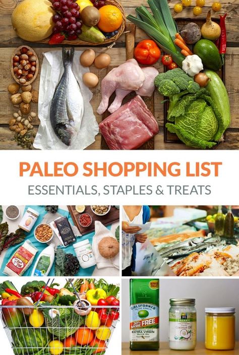 Paleo Shopping List: Essentials, Staples & Treats. I go through a list of all the items and foods I like to stock up on to make the paleo diet easier and tastier. #palediet #paleoshopping #paleoshoppinglist #paleogroceries Paleo Shopping List, Asian Salad Dressing, Paleo Diet Food List, Food Shopping List, Fit For Life, Paleo Food, Paleo Recipes Easy, Easy Paleo, Diet Food List