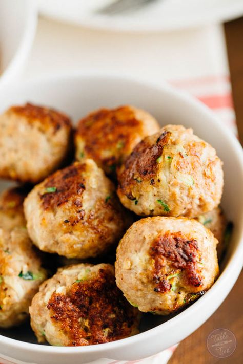 You'll want to make a large batch of these zucchini turkey meatballs. They're SO moist and you can freeze half the meatballs then use them to top over a savory zoodle dish later! Paleo-friendly never tasted so good! Turkey Zucchini Meatballs, Easy Turkey Meatballs, Turkey Zucchini, Homemade Breadsticks, Zucchini Meatballs, Zucchini Carrot, Turkey Meatballs Baked, Turkey Meatball, Simple Dinners