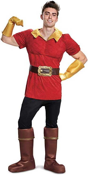 Amazon.com: Disney Beauty and The Beast Gaston Mens Costume 2X-Large Red: Clothing Gaston Costume, Beauty And The Beast Gaston, Disney Villain Costumes, Yellow Gloves, Mens Fancy Dress, Beast Costume, Belle Costume, Villain Costumes, Spitting Image