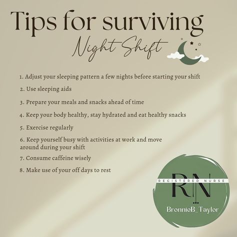 Routine For Night Shift Nurse, Night Shift Sleep Tips, 12 Hour Shift Schedule, Overnight Shift Tips, Night Nurse Sleep Schedule, Night Shift Nurse Schedule, Night Shift Sleep Schedule, Night Shift Eating Schedule, Night Shift Tips