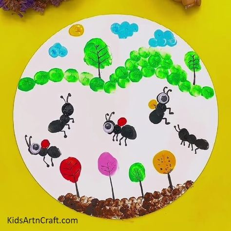 Tk Crafts, First Day Of School Activities, Baby Learning Activities, Bugs And Insects, Preschool Teacher, Baby Learning, Art Tutorial, World Art, Teacher Life