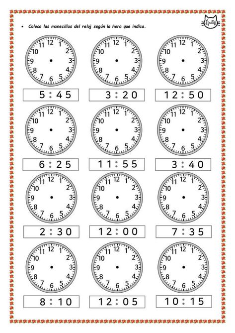 Math Clock, Kindergarten Math Curriculum, Holiday Math Worksheets, Clock Worksheets, Counting Worksheets For Kindergarten, Easy Math Activities, Math Sort, School Art Activities, First Grade Math Worksheets