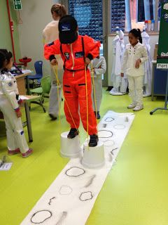 So over the last 3 weeks my grade 1 students in the UAE have been learning a lot about space, the solar system, and astronauts. This was a... Space Vbs, Walking On The Moon, Space Lessons, Space Preschool, Space Week, Space Unit, Outer Space Theme, Outer Space Party, Space Camp