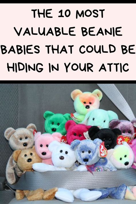 The 10 Most Valuable Beanie Babies That Could Be Hiding in Your Attic Beanie Babies Worth Money, Beanie Babies Worth, Beanie Babies Value, Valuable Beanie Babies, Baby Shelves, Rare Beanie Babies, Ty Toys, Beanie Baby Bears, Original Beanie Babies