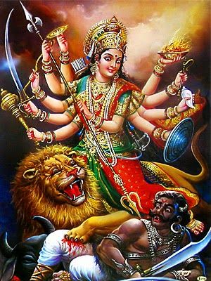 Goddess Durga The Mother Goddess & Her Symbolism Goddess Durga is the mother of the universe and believed to be the power behind the work of... Bhagwan Shiva, Maa Durga Photo, Durga Mantra, Durga Kali, Kali Mata, Oh My Goddess, Shiva Parvati Images, Durga Images, Hindu Dharma