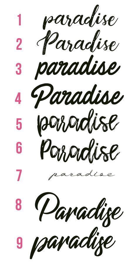 FONTS, typing lettering tattoo Paradise Paradise Word Tattoo, Paradise Tattoo Word, Tattoo Wording, Ldr Tattoo, Tattoo Baddie, Tattoo Word Fonts, Paradise Tattoo, Beginner Tattoos, Type Tattoo