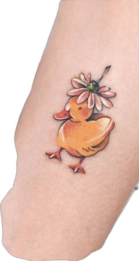 Cottage Tattoo, Duckling Tattoo, Micro Tattoo, Duck Tattoos, Ink Therapy, Cute Little Tattoos, Daughter Tattoos, Sleeve Ideas, Mother Daughter Tattoos