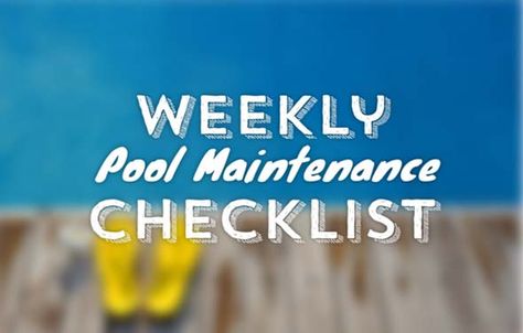 To get the most out of you’re above ground pool for the warmer months weekly pool maintenance is required to keep all chemical levels within an range. Pool Maintenance Schedule, Pool Maintenance Checklist, Pool Shock, Home Maintenance Checklist, Pool Care, Maintenance Checklist, Pool Chemicals, Pool Maintenance, Swimming Pools Backyard