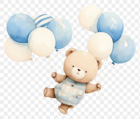 Bear Holding Balloons, Teddy Bear With Balloons, Png Teddy Bear, Teddy Bear Balloon, Bear With Balloons, Holding Balloons, Bear Balloon, Twin Baby Boys, Balloon Cartoon