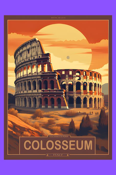 Italy aesthetic Travel poster desings for gift ideas rome colosseum tracel tips ideas Ancient Rome Architecture, Rome Architecture, Rome Colosseum, College Poster, Cartoon Posters, Architecture Poster, Italy Aesthetic, Aesthetic Travel, Digital Painting Tutorials