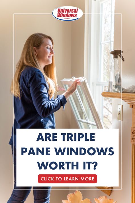 New replacement windows can make your home feel more comfortable, regardless of the time of year. However, not every window offers equal energy savings and comfort. Triple pane windows are the most energy-efficient windows for any homeowner. If you’re planning on upgrading your windows, here are 10 reasons why you should consider choosing triple pane windows. Home Design Ideas | Remodeling Ideas DIY | Replacement Windows #homeremodelingideas #barndaminum #diydesign Window Condensation, Triple Pane Windows, Single Pane Windows, Cheap Windows, Vinyl Replacement Windows, Double Pane Windows, Vinyl Windows, Vinyl Frames, Energy Efficient Windows