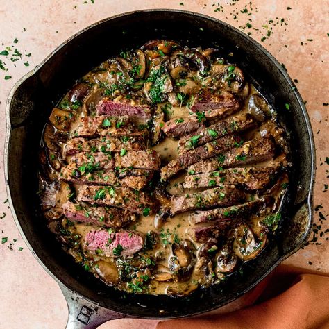 Steak Marsala, Marsala Recipe, Marsala Sauce, Sundried Tomato Pasta, Mignon Steak, Creamy Shrimp Pasta, Filet Mignon Steak, Steak Dishes, Steak And Mushrooms