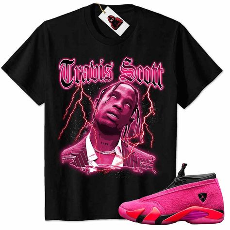 Air Jordan Collection, Jordan Collection, Outfit Collection, Shocking Pink, Pink Sneakers, Sneakers Outfit, Travis Scott, Matching Shirts, White Hoodie