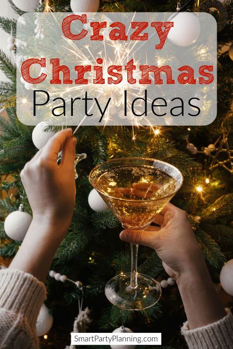 Get inspired with this selection of crazy Christmas party ideas. Perfect for family, friends or work parties. Everyone will have fun with these simple ideas over the holiday season. Crazy Christmas Party, Ladies Christmas Party, Formal Christmas Party, Classy Christmas Party, Winter Wonderland Christmas Party, Tacky Christmas Party, Casual Christmas Party, Christmas Truffles, Christmas Party Ideas