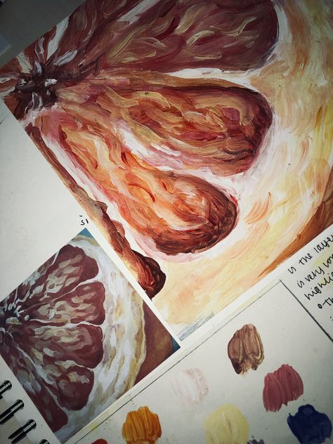 Dawn Eaton Artist Research, Dawn Eaton, Angela Faustina, Natural Forms Gcse, Fruit Paintings, Alevel Art, Close Up Art, Rotten Fruit, Natural Form Art