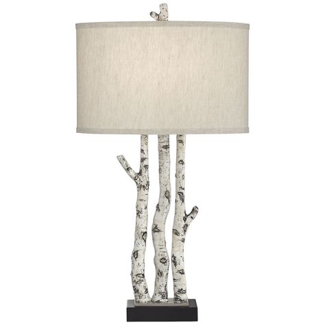 Birch Tree Branches, Faux Tree Branches, Natural Table Lamps, Black Forest Decor, White Forest, Birch Forest, Tree Lamp, Tree Table, Faux Tree