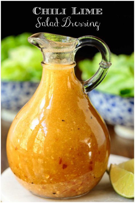 Chili Lime Vinaigrette, Lime Salad Dressing, Lime Salad, Best Salad Dressing, Salad With Balsamic Dressing, Salad Dressing Recipes Healthy, Delicious Salad Dressings, Salad Dressing Recipe, Easy Salad Dressing