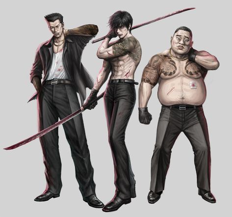 korean style yakuza character concept art design, dingoo92 on ArtStation at https://www.artstation.com/artwork/vJgXL3 Yakuza Character Design, Yakuza Character, Concept Art Design, Acid Rain, Night City, Character Concept, Fallout, Cyberpunk, Concept Art