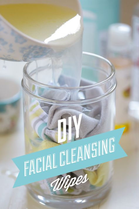 DIY Homemade Reusable Facial Cleansing Wipes - Live Simply Diy Face Wipes, Diy Face Cleanser, Wipes Diy, Simple Beauty Routine, Homemade Body Wash, Facial Cleansing Wipes, Honey Diy, Face Cleaning, Face Wipes