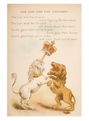 The Unicorn of Scotland is the perfect 'National Animal' for a fascinating country, rich in history and steeped in myths, legends and magic. Lion And Unicorn, National Animal, Scottish Art, Unicorn Art, Lion Art, Mother Goose, Nursery Rhyme, The Unicorn, Scottish Heritage