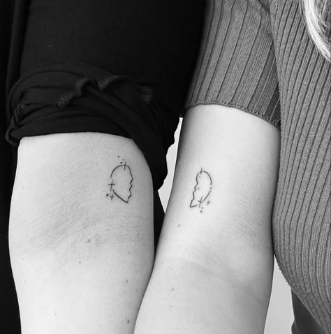 best friends matching tattoo, half heart, sparkle heart, best friends tattoo Half A Heart Tattoo, Half Heart Tattoo, Best Friends Tattoo, Hart Tattoo, Best Friends Matching, Friends Tattoo, Matching Best Friend Tattoos, Half Heart, Matching Tattoo