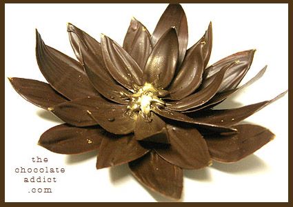 chocolate-flower-decoration. Chocolate Lotus Flower, Chocolate Butterflies, Flower Chocolate, Chocolate Showpiece, Flower Cake Decorations, Chocolate Sculptures, Chocolate Work, Chocolate Roses, Chocolate Cake Decoration