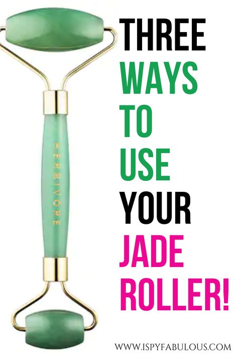 Jade rollers are on of the most affordable, effective ways to improve your skin! But, how exactly do you use them? It's easy! Here are 4 ways you can use your jade roller to get results, plus a great explanation of what exactly they can do for you. With jade and rose quartz roller options as low as under $10, there's a roller for you! #skincaretips #skincaretools #skincareroutine #jaderoller #cleanbeauty #beautyblog #ad #beautytips Nail Remedies, Jade Rollers, Rose Quartz Roller, Natural Botox, Quartz Roller, Skin Roller, Lymph Massage, Face Washing, Ice Roller