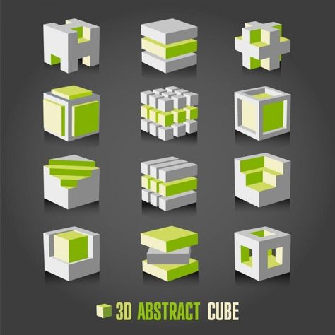 Cubes Architecture, 3d Geometric Shapes, Concept Models Architecture, Isometric Drawing, 3d Cube, Concept Diagram, Architecture Concept Drawings, 3d Abstract, Architecture Drawing Art