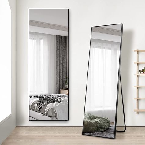 FULL LENGTH MIRROR - long and big enough for you to sweep your entire figure from head to toe while getting ready. Add a more functional and decorative touch to room, Big Mirror In Bedroom, Full Length Mirror Stand, Mirror For Bedroom, Long Mirror, Full Length Floor Mirror, Floor Standing Mirror, Luxury Floor, Big Mirror, Greek House