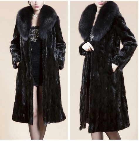 Europe Style, Long Overcoat, Europe Fashion, Woolen Coat, Goth Outfits, Mink Fur, Warm Coat, Steam Punk, Fur Collar