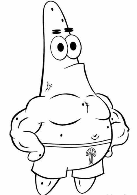 Patrick Stella, Patrick Drawing, Spongebob Coloring Pages, Spongebob Coloring, Spongebob Drawings, Star Coloring Pages, Valentines Day Coloring Page, Valentine Coloring Pages, Valentines Day Coloring