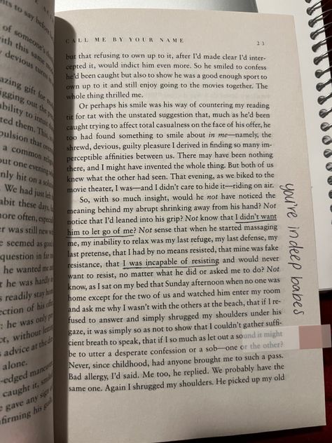 Call Me By Your Name Book Annotation, Call Me By Your Name Book Aesthetic, Call Me By Your Name Annotations, Call Me By Your Name Book, Call Me By Your Name Aesthetic, Your Name Book, Queer Movies, Book Annotations, Sufjan Stevens
