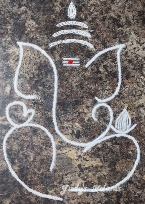 Kolam Painting, Mini Kolam, Vinayagar Chathurthi, Chaturthi Decoration, Ganesh Rangoli, Ganesha Rangoli, Diwali 2024, Margazhi Kolam, Elementary Art Classroom