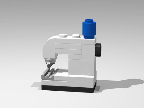 Lego Sewing Machine Instructions, Lego Sewing Machine, Cool Lego Ideas, Lego Furniture Ideas, Lego Creations Instructions, Lego Diy Crafts, Easy Lego Creations, Lego Furniture, Construction Lego