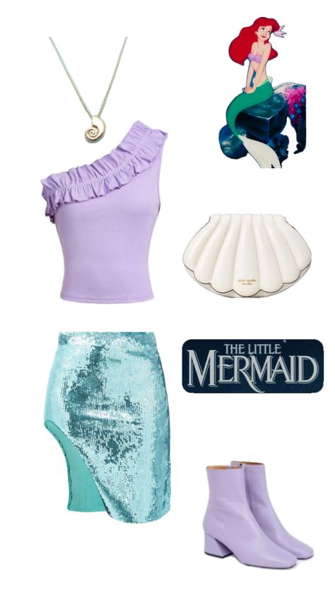 Ariel inspired outfit The Little Mermaid, Ariel, Outfit Inspirations, Mermaid