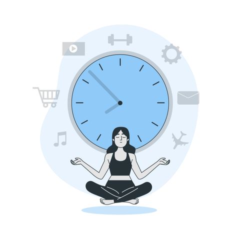 Time Management Pics, Time Management Illustration, Mind Map Art, Etsy Planner, Time Management Techniques, Png Illustration, Clock Icon, Illustration Work, Work Schedule