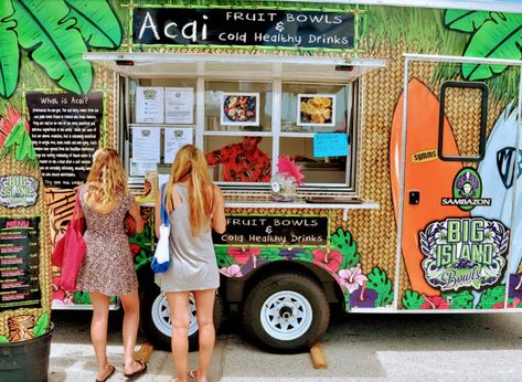 Tasting Party Food, What Is Acai, Food Truck Ideas, Acai Recipes, Food Truck Park, Kids Party Venues, Food Truck Events, Brazil Food, St Augustine Beach