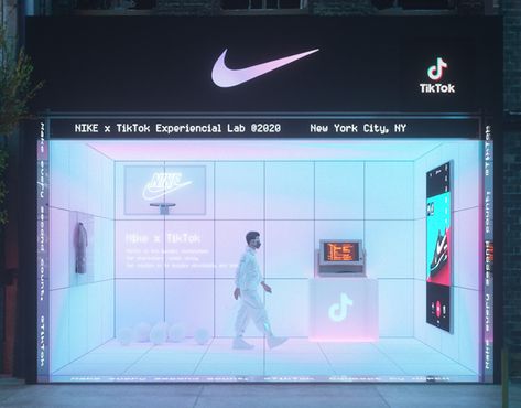 Nike Event Design, Nike Booth Design, Nike Store Display, Nike Display Design, Nike Interior Design, Stand Nike, Nike Window Display, Nike Store Design, Pop Up Store Concept