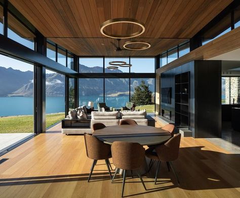 Queenstown House, New Zealand Houses, Design Architect, Architecture Construction, Prefab Homes, House And Home Magazine, Dream Home Design, 인테리어 디자인, Auckland