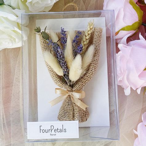 Dried Flower Mini Bouquet, Dried Lavender Bunch, Unique Rustic Wedding, Lavender Bunny, Hampers For Her, Mini Bouquet, Diy Gift Set, Mini Gift, Dry Flower