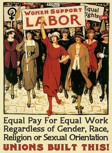 Equal Pay, Labor Union, Forced Labor, Propaganda Posters, Equal Rights, Bernie Sanders, Women In History, Womens Rights, The United States