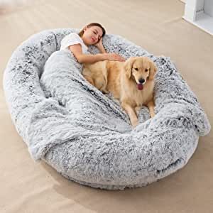 Large Bean Bag Bed, Dog Bean Bag, Cool Amazon Finds, Giant Dog Beds, Big Dog Beds, Exotic Animals As Pets, Human Dog Bed, Human Dog, Pets Wallpaper