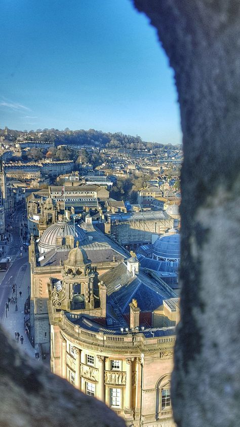 The view from the top of the tower of Bath Abbey Bath Abbey, Bath Uk, Bath England, Travel Uk, Roman Baths, Green Street, England And Scotland, The Tower, England Travel